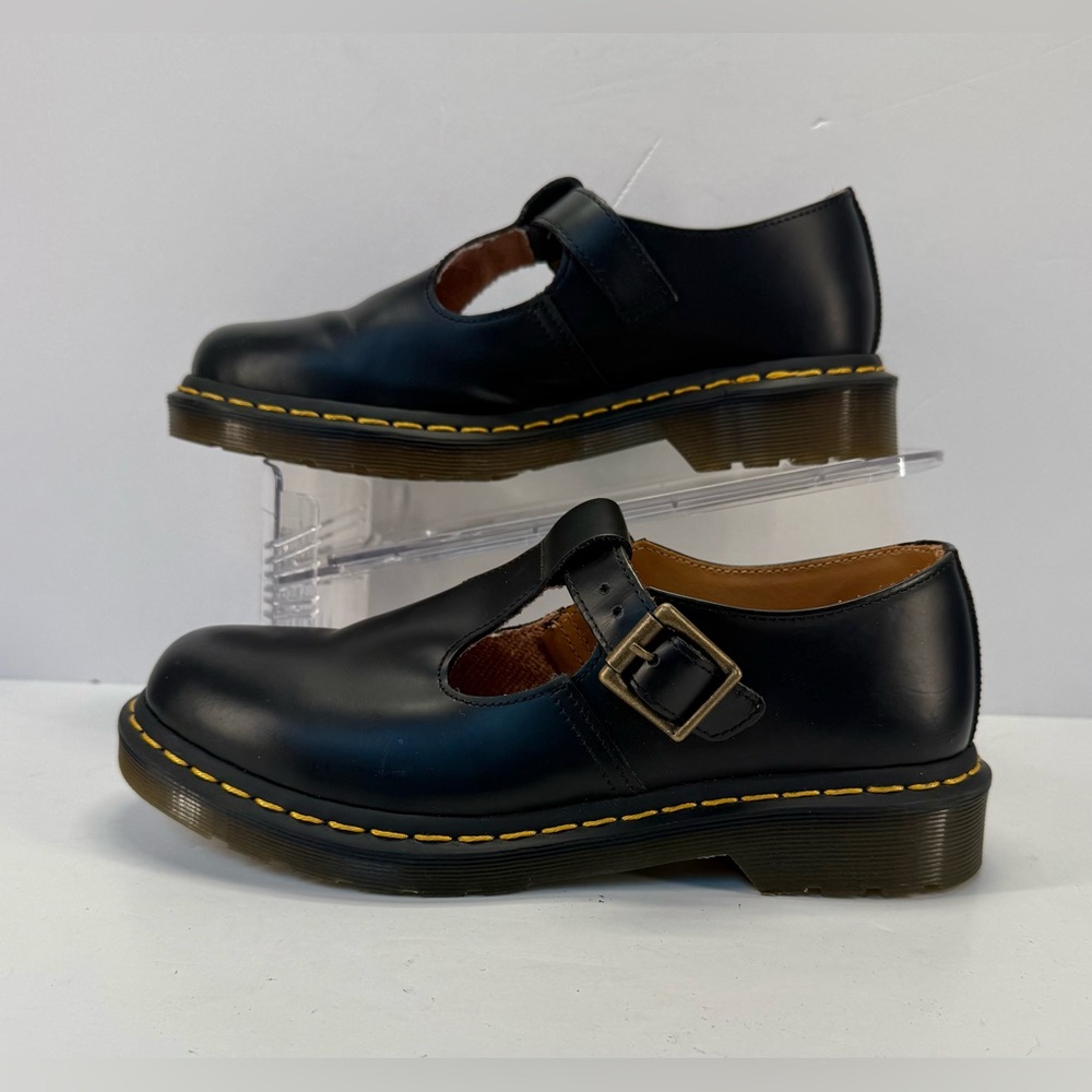 Dr. Martens Black T-Strap Mary Jane Flats - Picture 3 of 14